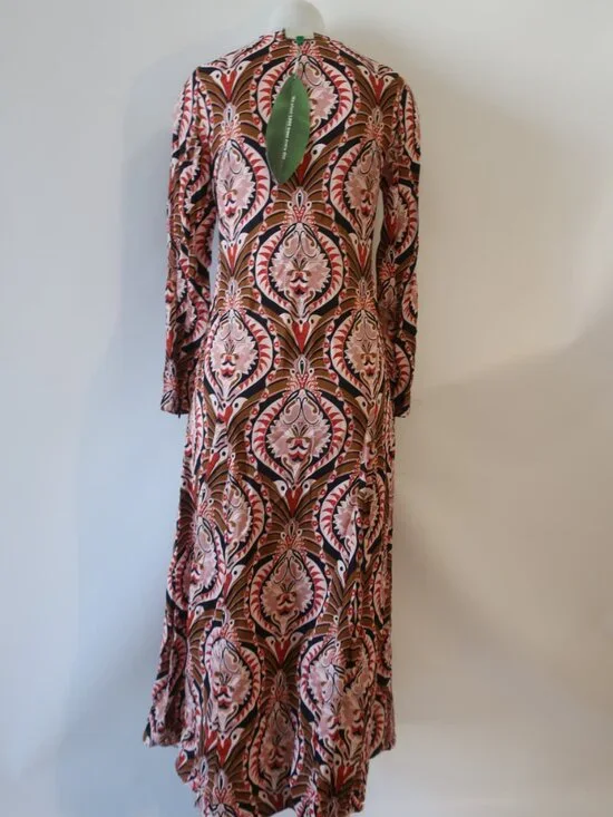 NWT Womens Farm Rio (Item- 625) Multicolor Pineapple Jewelry Maxi Dress XS - Picture 10 of 15